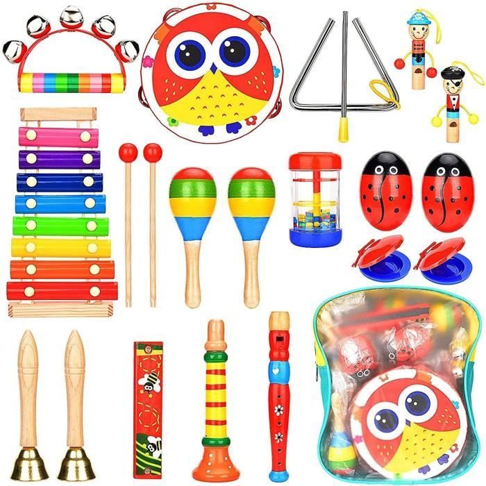 Children's Musical Instruments - ZGEER - With Shaking and Tapping Instruments - With Storage Bag