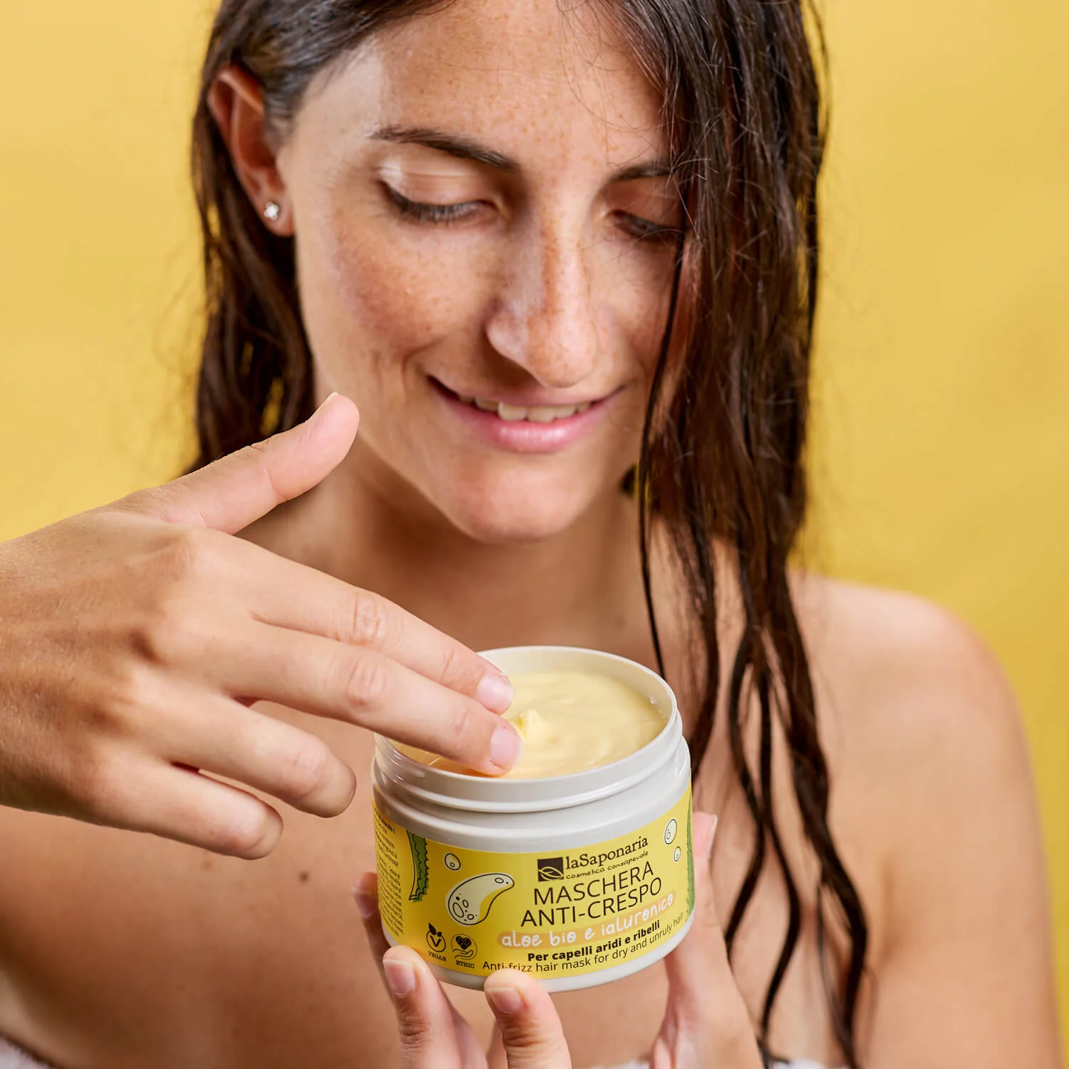 Capelli e Cute Maschera anti-crespo - Aloe Bio e Ialuronico - Maschera Disciplinante/Anticrespo Capelli