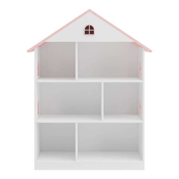 Librería infantil Vipsali, 107 x 83 x 30 cm, blanca