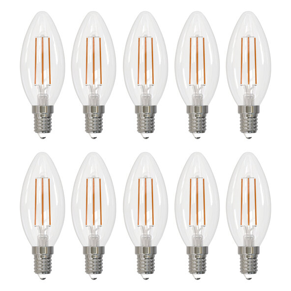 LED Retro Stearinlyspærer E14, Sett med 10