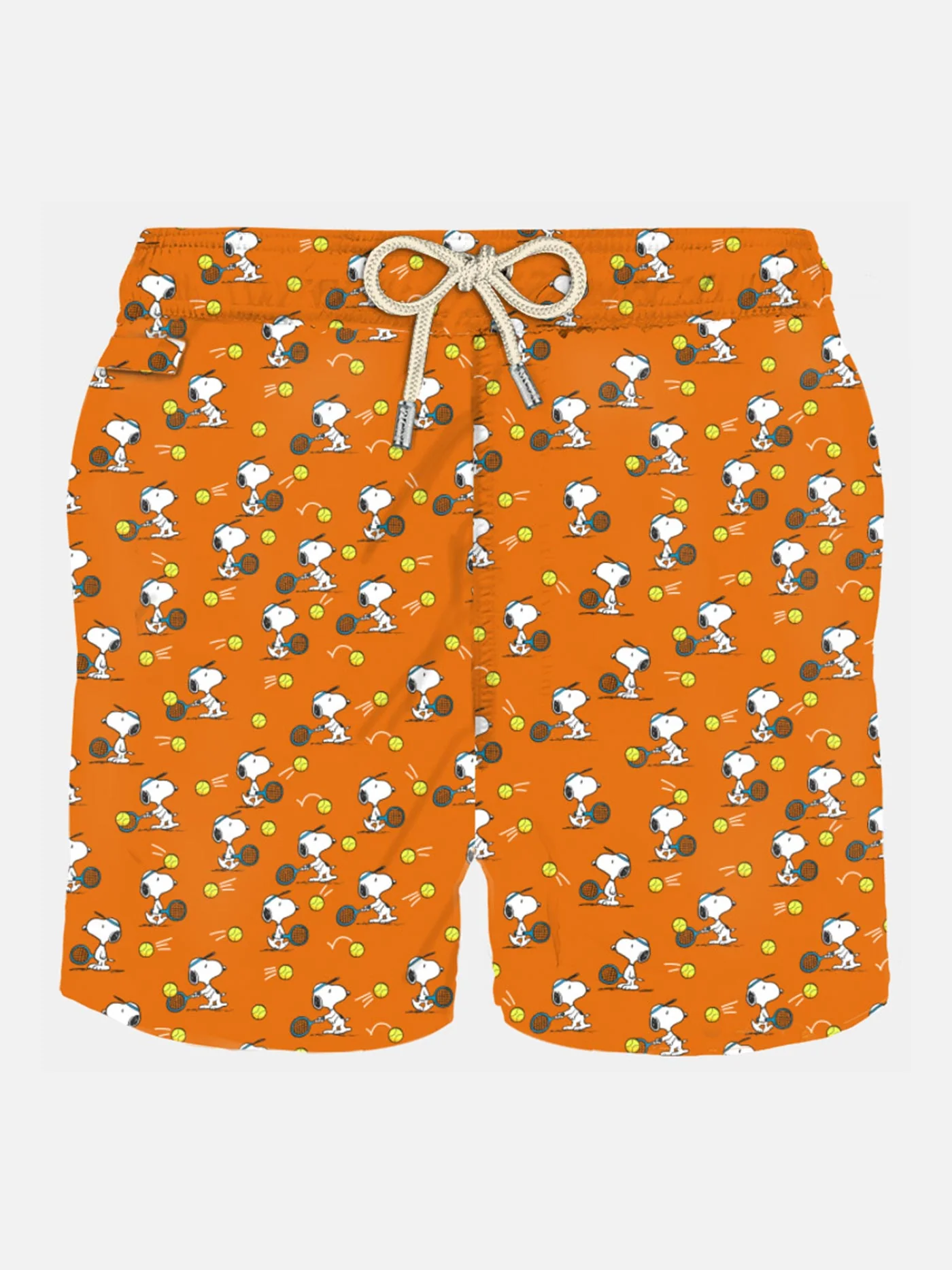 Costume da bagno da uomo in tessuto leggero con stampa Tennis Snoopy |