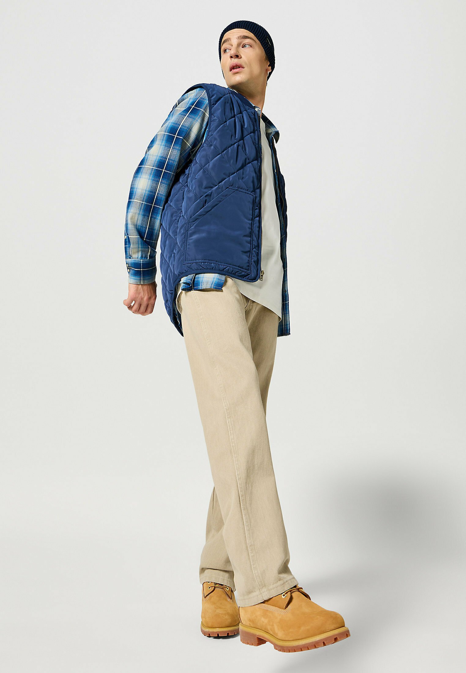 Wrangler traperice ravnog kroja - prethodno oprane smeđe