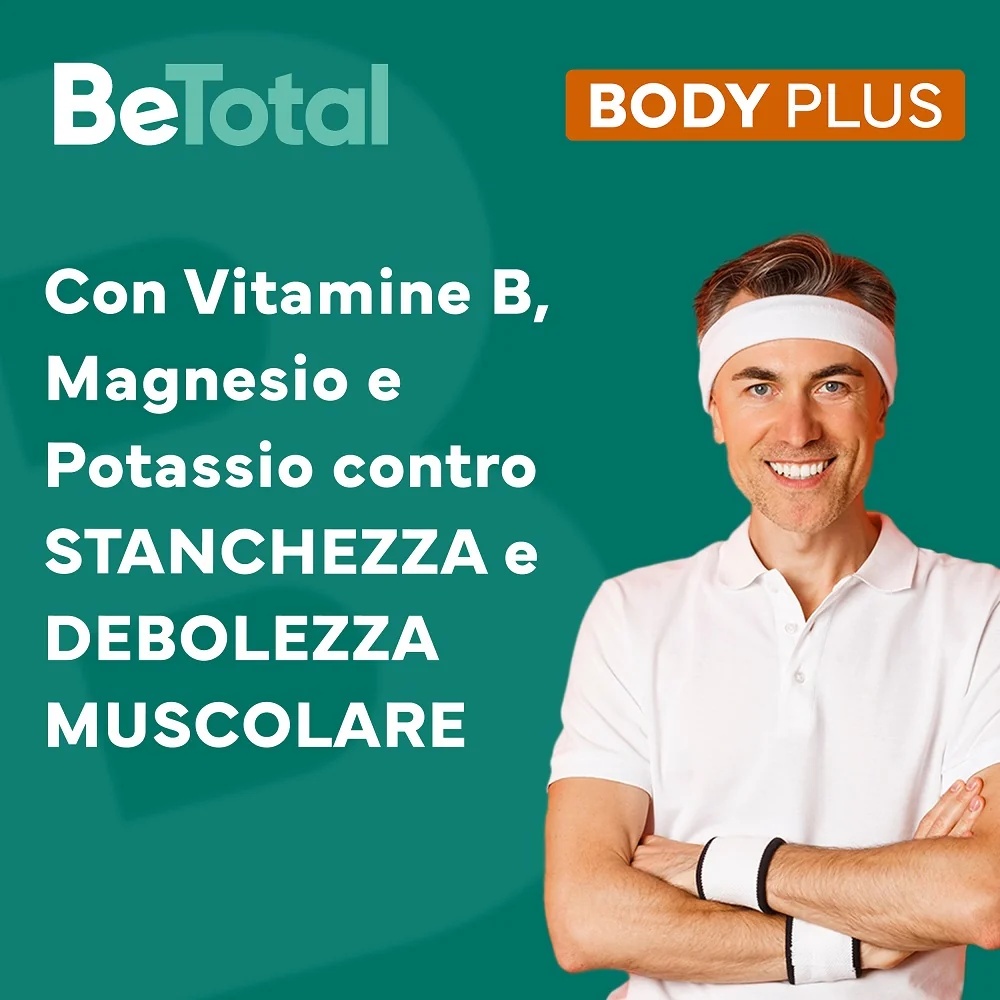 BE-TOTAL Be-Total Body Plus 20 sachets Complément alimentaire Magnésium et potassium Vitamine B pour adultes