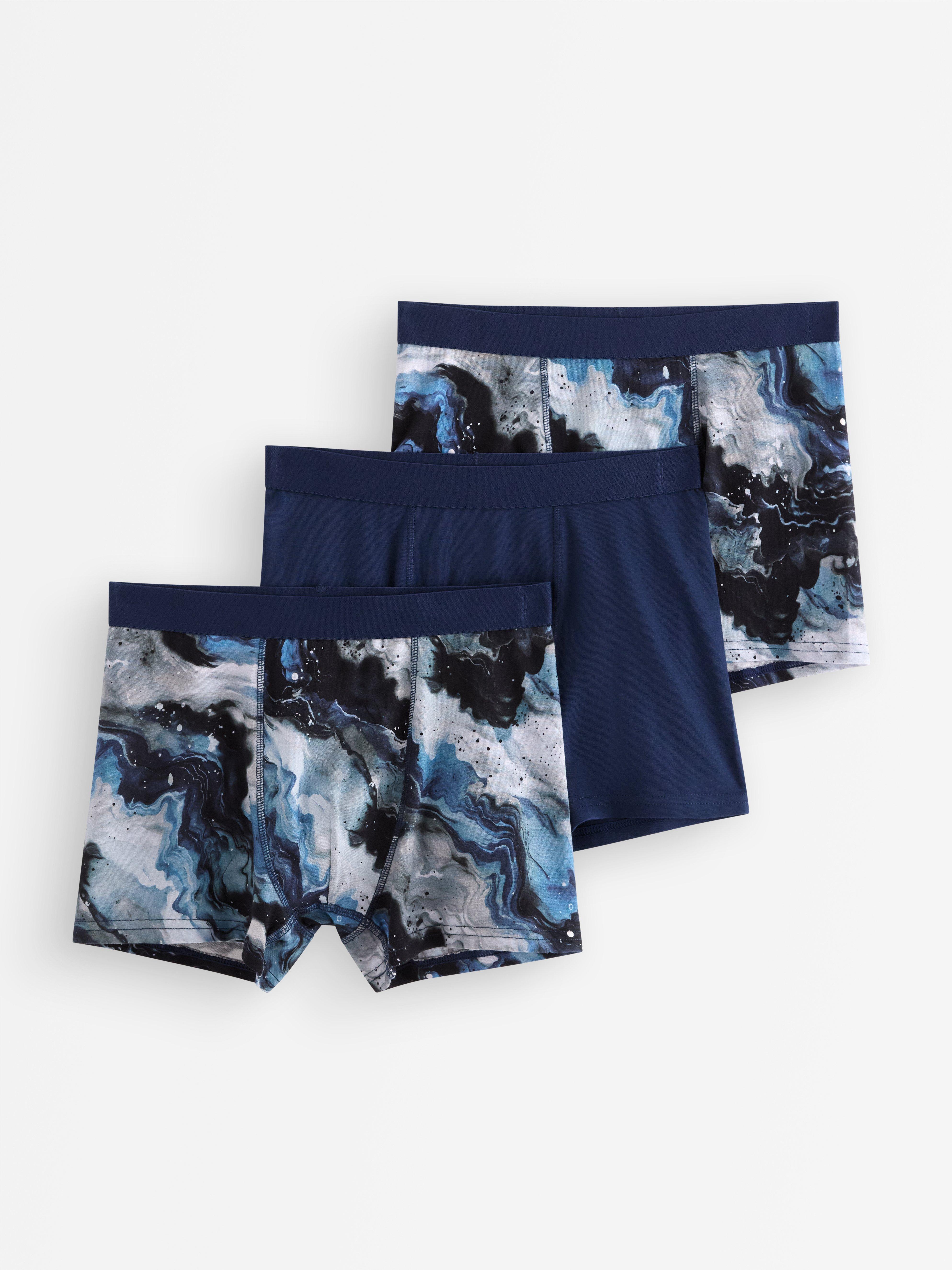 Paquete de 3 calzoncillos bóxer azul oscuro