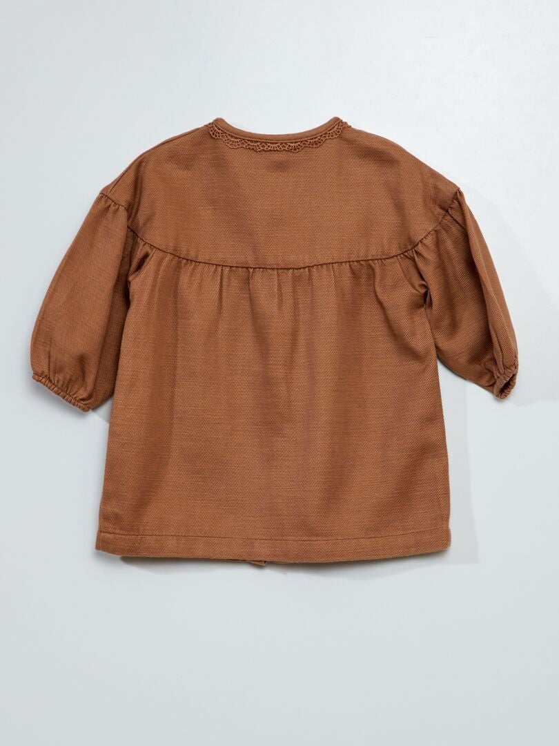 Vestido em Tencel - MARROM