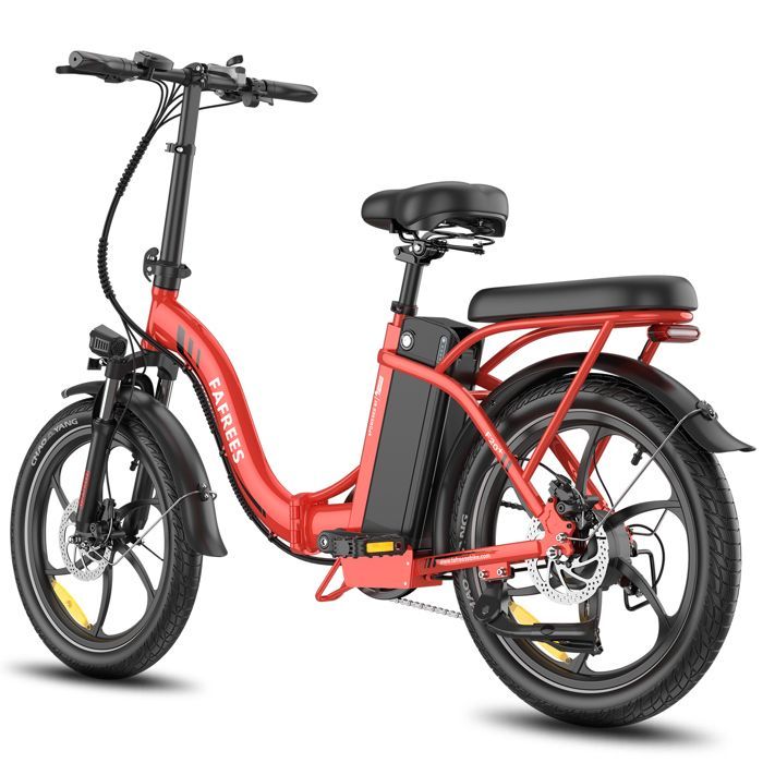 FAFREES F20+ Faltbares Elektrofahrrad, 36V 20Ah 250W, Rot