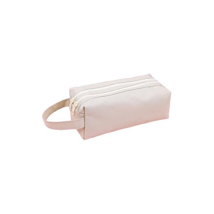 Trousse à crayons pour filles-Trousse à crayons pour garçons-Trousse d'école-Grande trousse à crayons-Fournitures de bureau-Beige