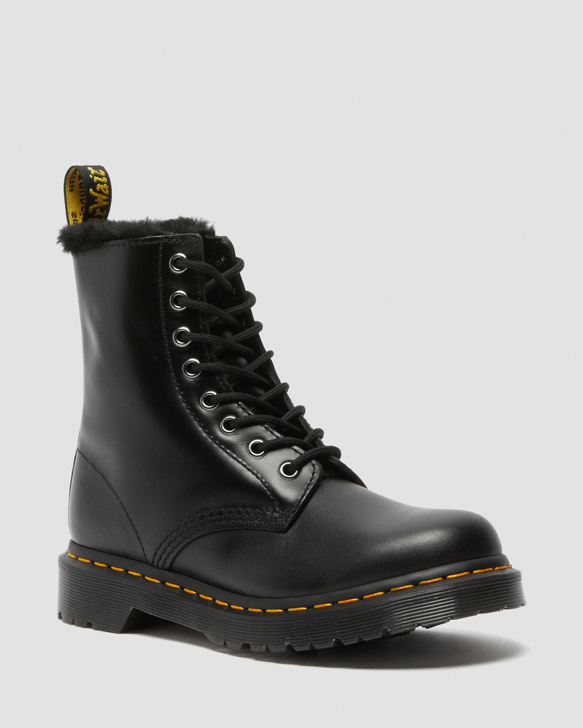 1460 Serena Faux Fur Lined Lace Up Boots