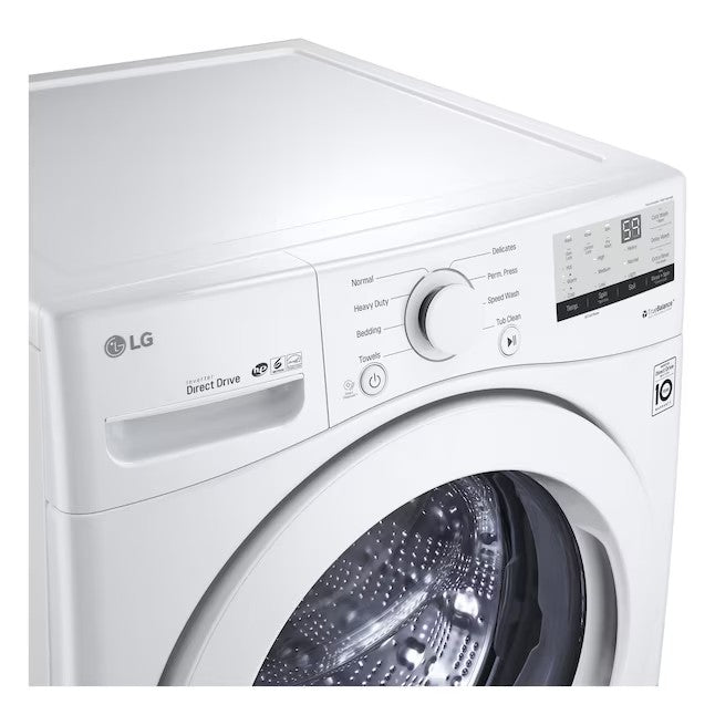 LG 4,5-Kubikfuß-Frontlader-Waschmaschine mit hoher Energieeffizienz (Weiß) ENERGY STAR