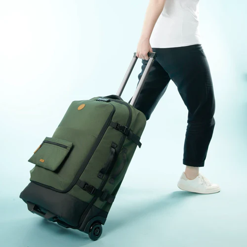 Cabaia Mittelgroßer, weicher Coromandel-Koffer mit 2 Rollen, khaki