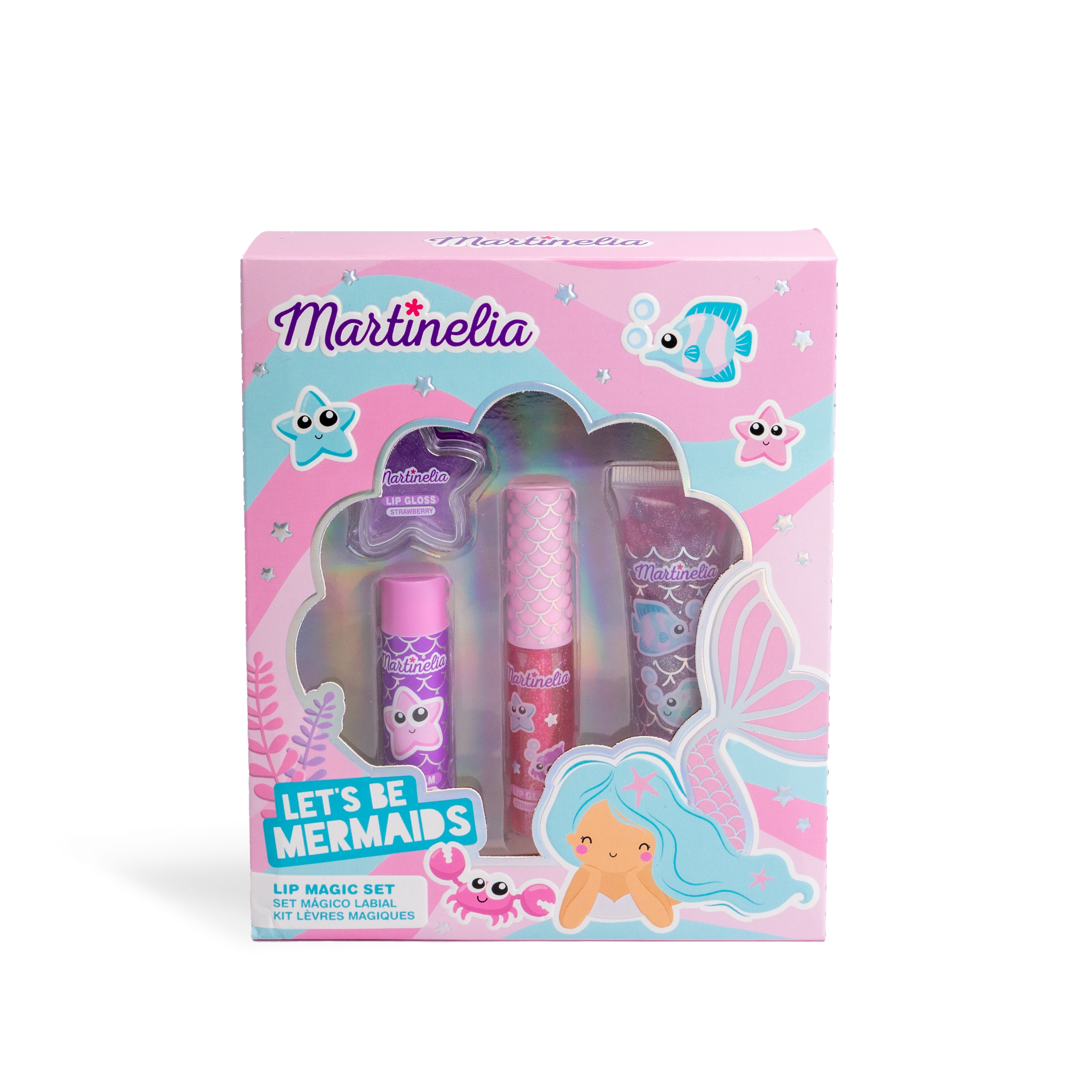 Sada kúziel na pery Let's Be Mermaids Detská kozmetika