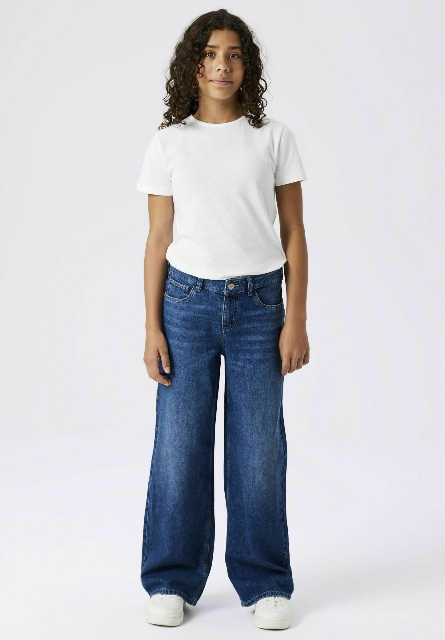TWO SOON WIDE - Relaxte jeans - mediumblauwe denim