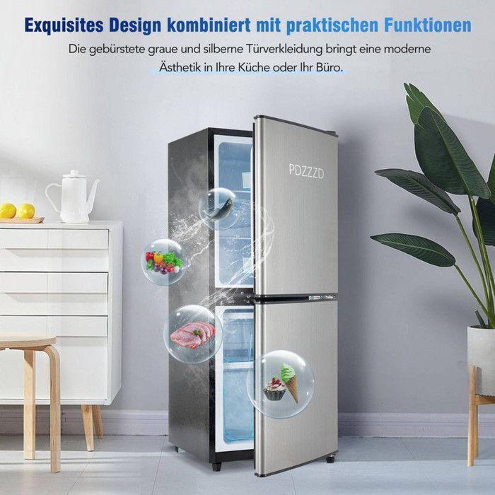 Fridge Freezer - JAERLIUB - 106L - Energy Saving - LED Lighting - 7 Temperature Settings
