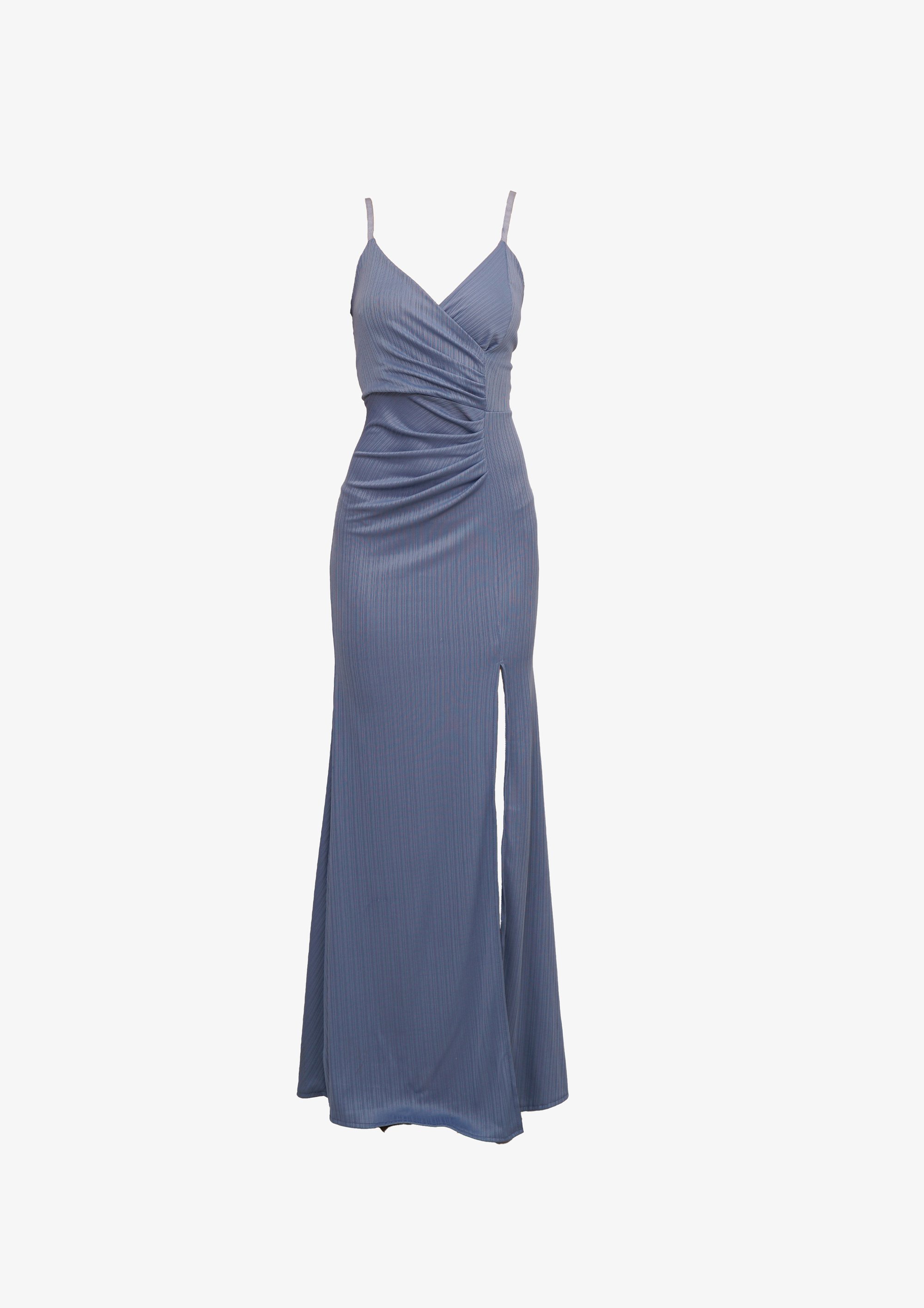 Robe maxi WAL G. CINDY ROUCHED - Bleu denim