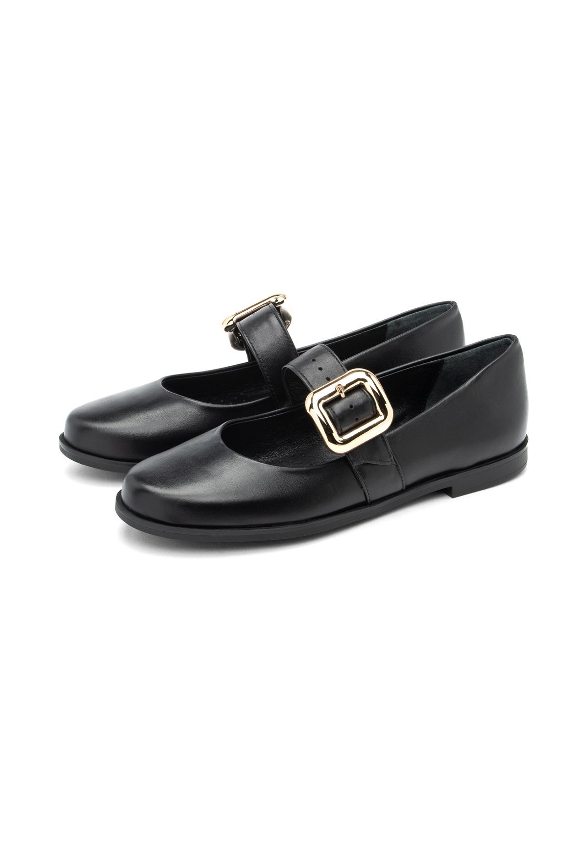 RYŁKO Ballerines à bride cheville - schwarz