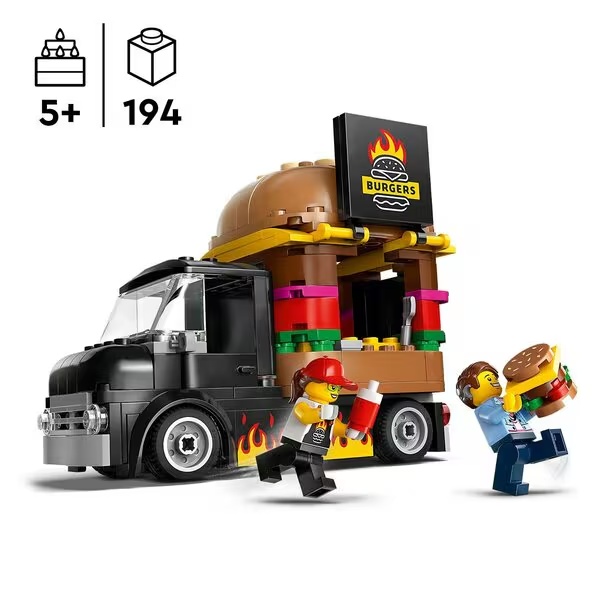 LEGO City 60404 Tovornjak s hamburgerjem