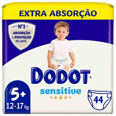 Dodot Sensitive -vauvanvaipat 12–17 kg, koko 5, 44 kpl