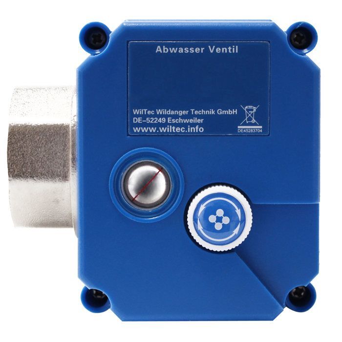 Vanne à bille pour Eaux usées Camping-cars Caravanes 12 V DC ∅25mm et Déverrouillage d'urgence