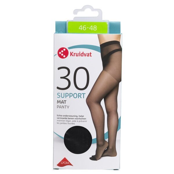 Kruidvat Support Mat 30 denų tamprės<br>juodos, 46-48 dydis