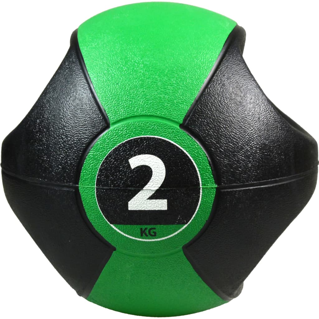 Pure2improve 2 kg Medizinball mit Griffen