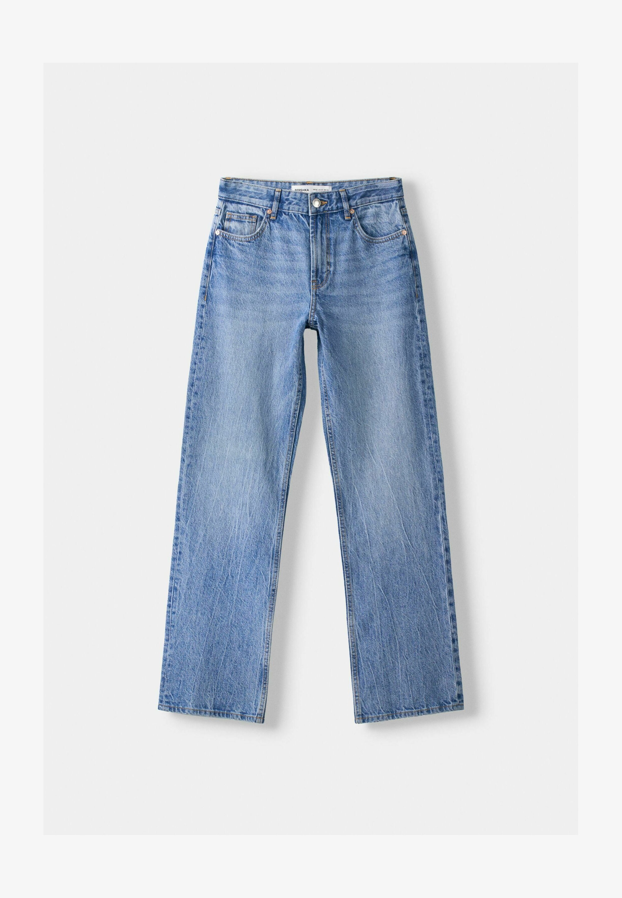 Bershka jeans met rechte pijpen - lichtblauwe denim