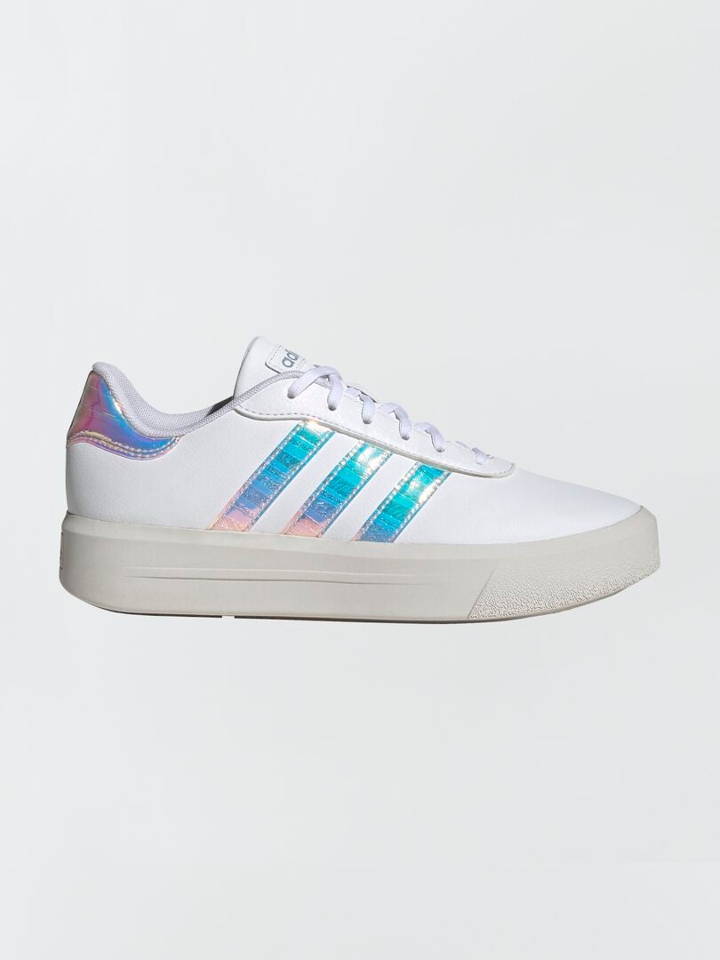 Adidas Court Platform Holographic Sneakers - Wit