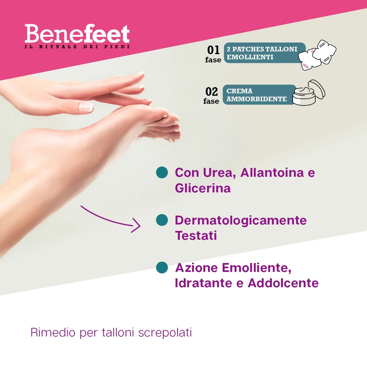 DIVA INTERNATIONAL Benefeet Gel-Fersenpflaster, 2 Stück, weichmachende Wirkung