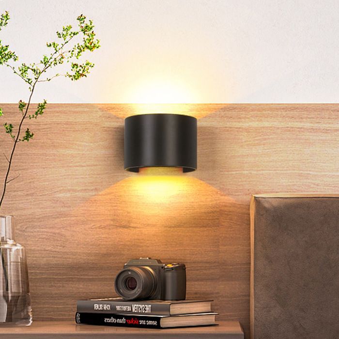 Aplique de pared - SMOTOP - 12W - Negro - Aluminio