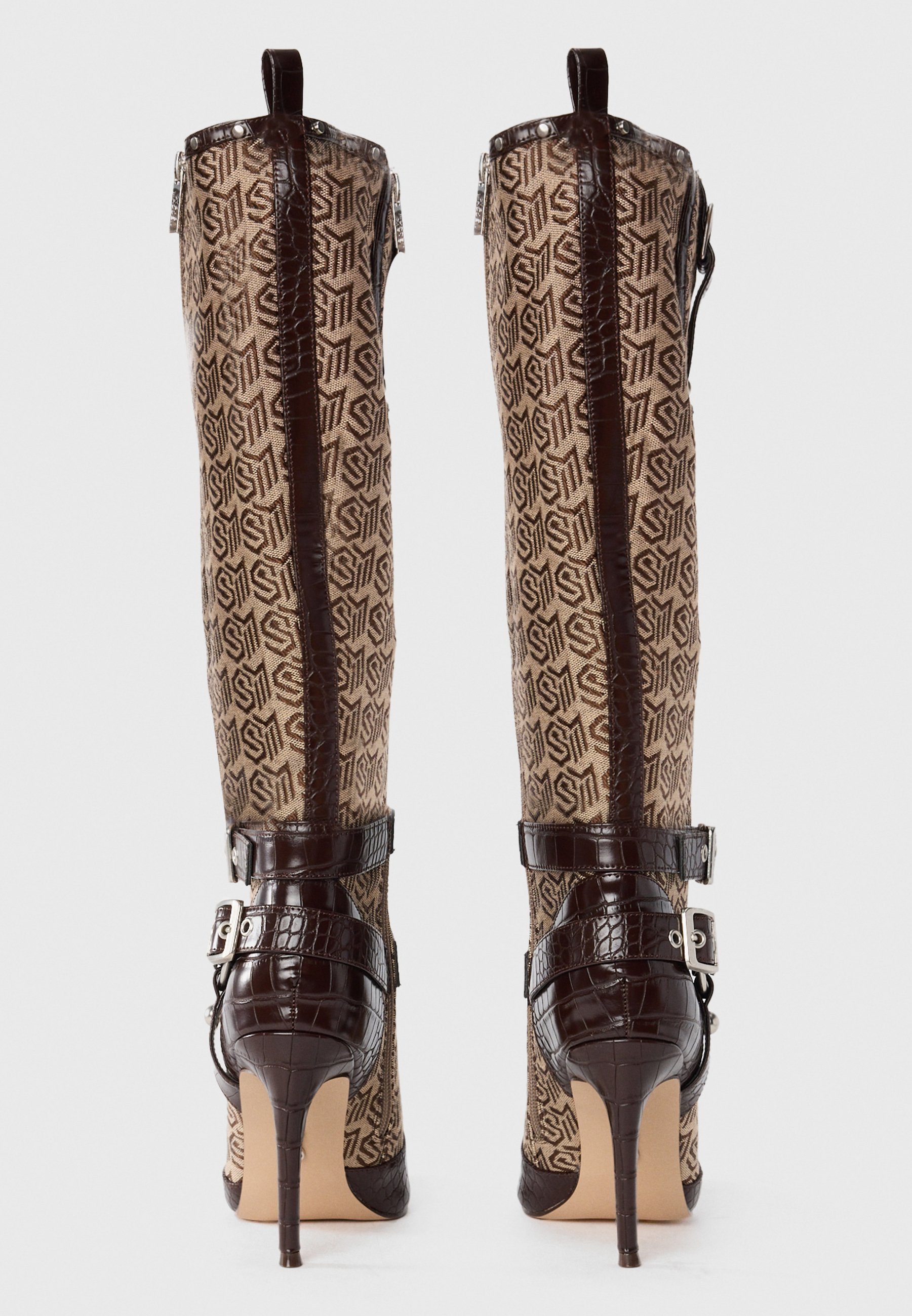 Steve Madden REDEEMER - Stivali con tacco alto - marroni