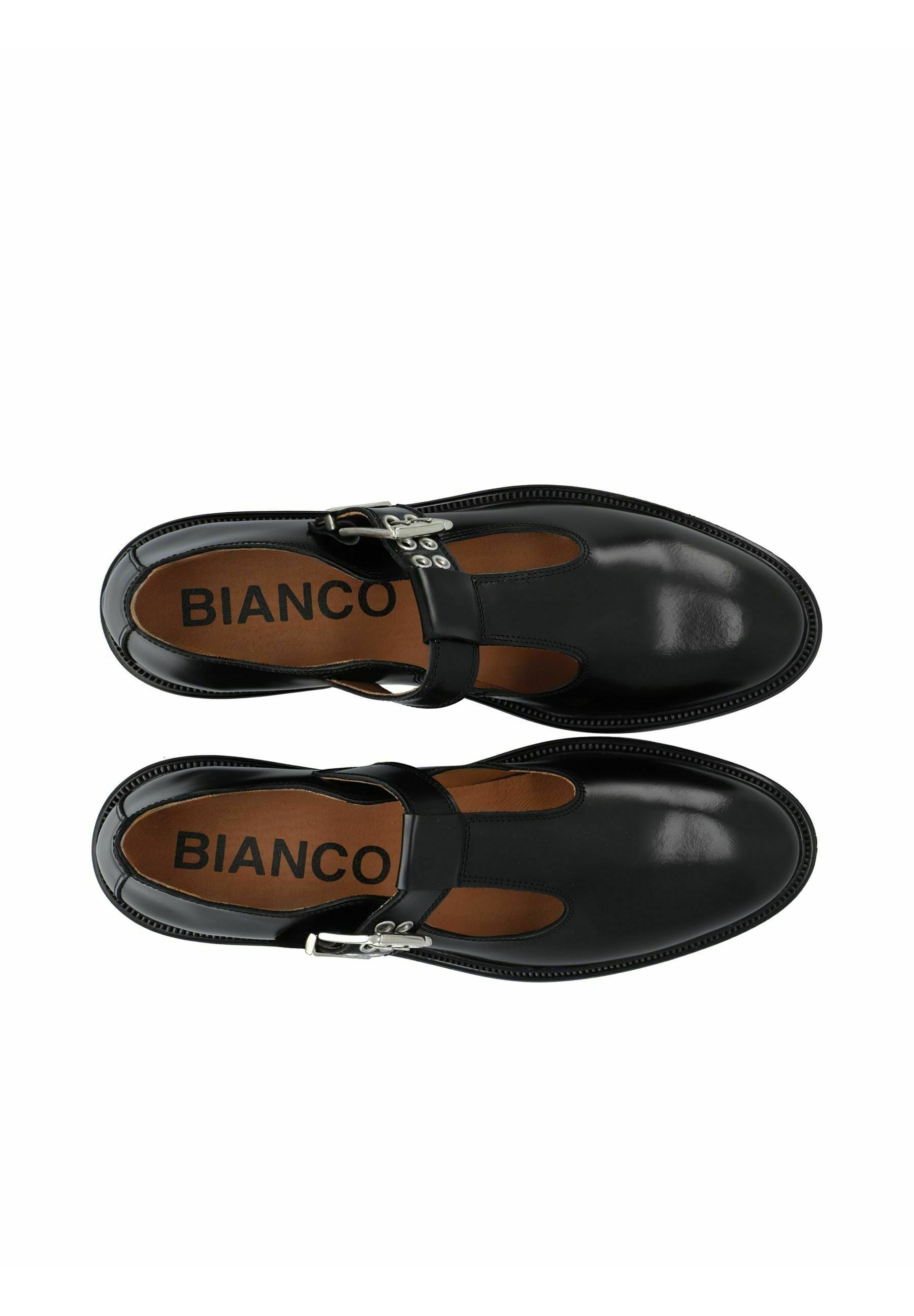 Bianco BIAADDA T-STRAP MARY JANE POLIDO - Pahkluupaeltega baleriinad - mustad
