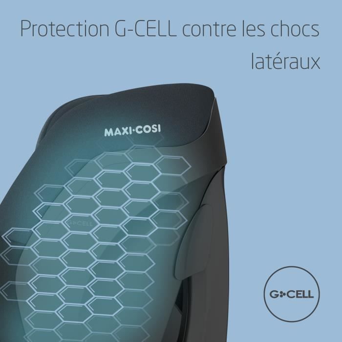 Silla de coche MAXI COSI Titan S i-Size, ISOFIX, de 15 meses a 12 años, 76-150 cm, protección G-CELL, arnés de seguridad de 5 puntos, color negro.