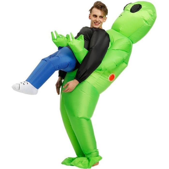 Inflatable Alien Costume for Children - Halloween Costume - Carnival - Green