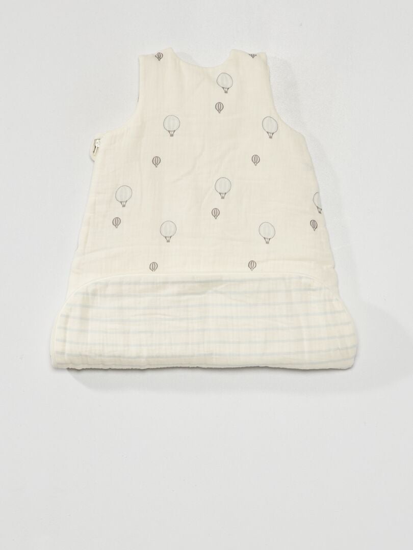 Saco de dormir acolchoado sem mangas - BRANCO