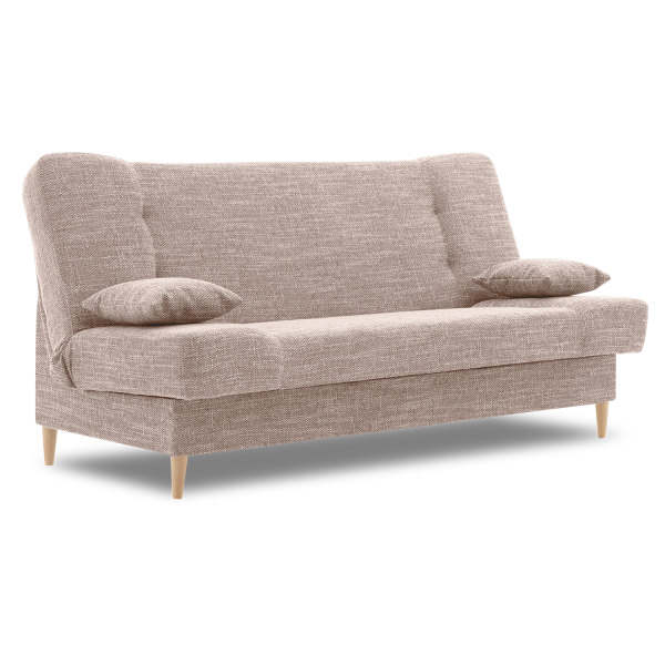 Wersalka rozkładana z pojemnikiem sofa kanapa BEŻOWA