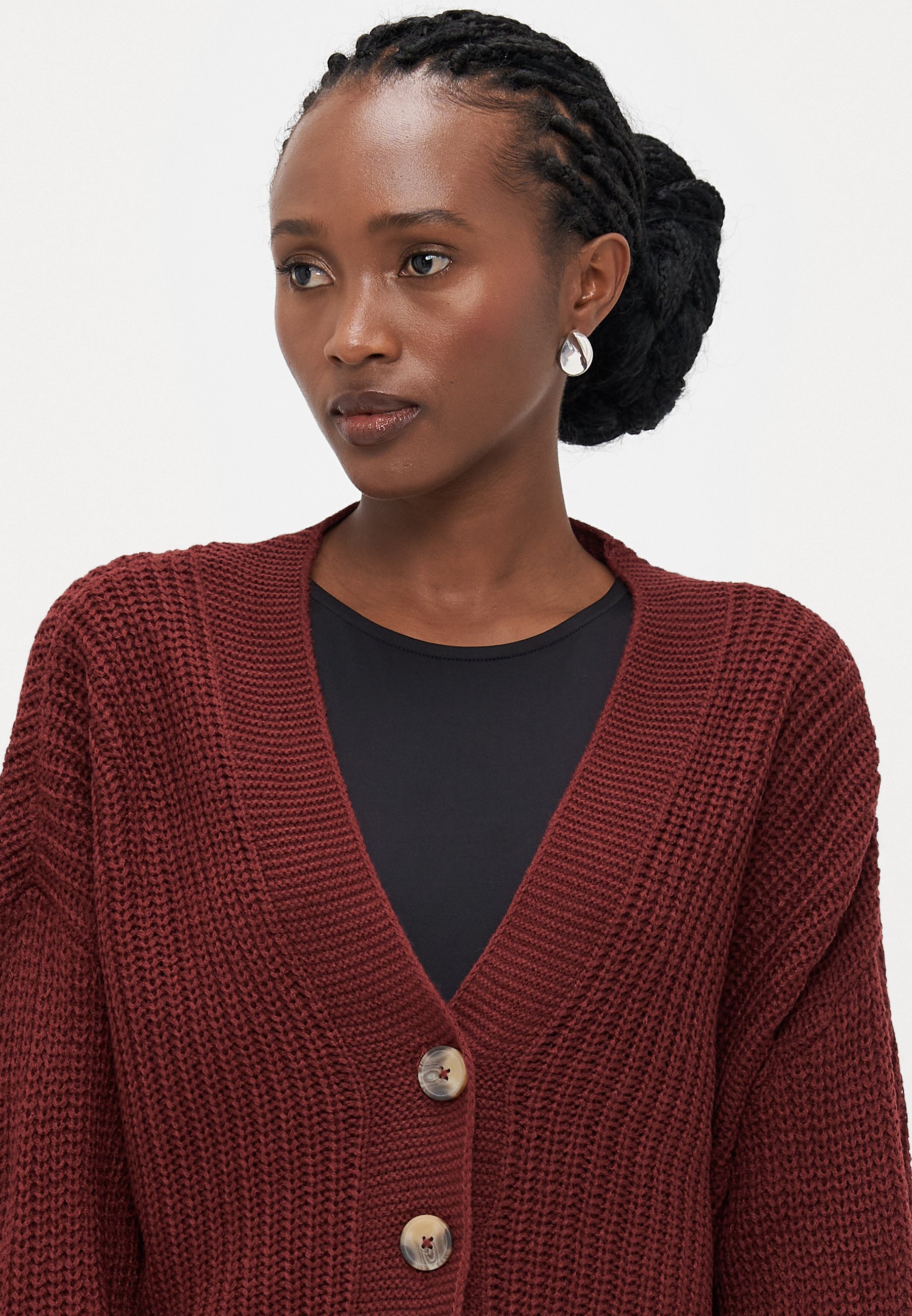 ONLY Petite ONLCAROL MOOI VEST - Vest - cabernet