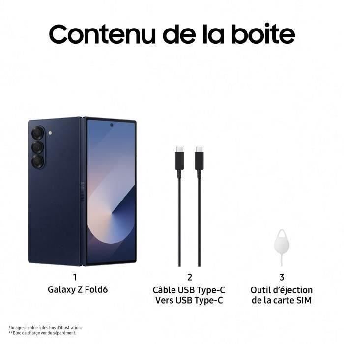 Samsung Galaxy Z Fold6 Smartphone 1 To Bleu