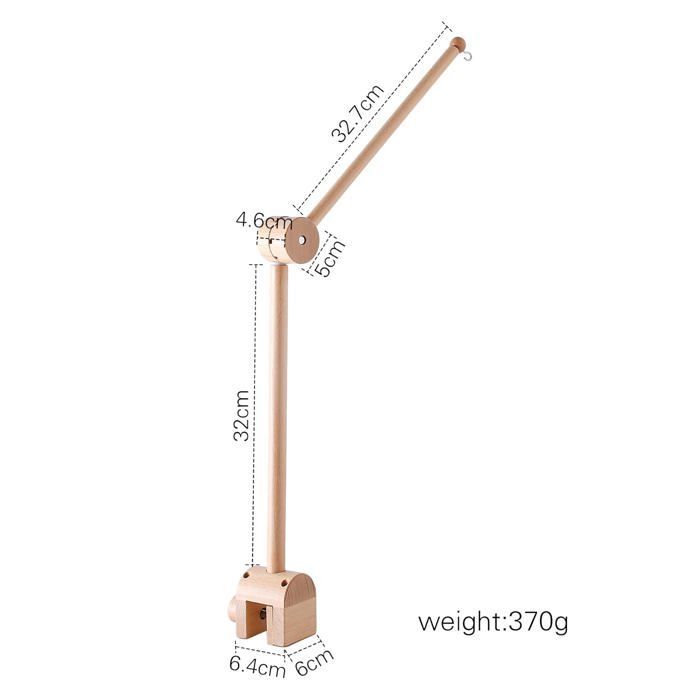 Soporte de madera para móvil de cuna, soporte para móvil de cambiador