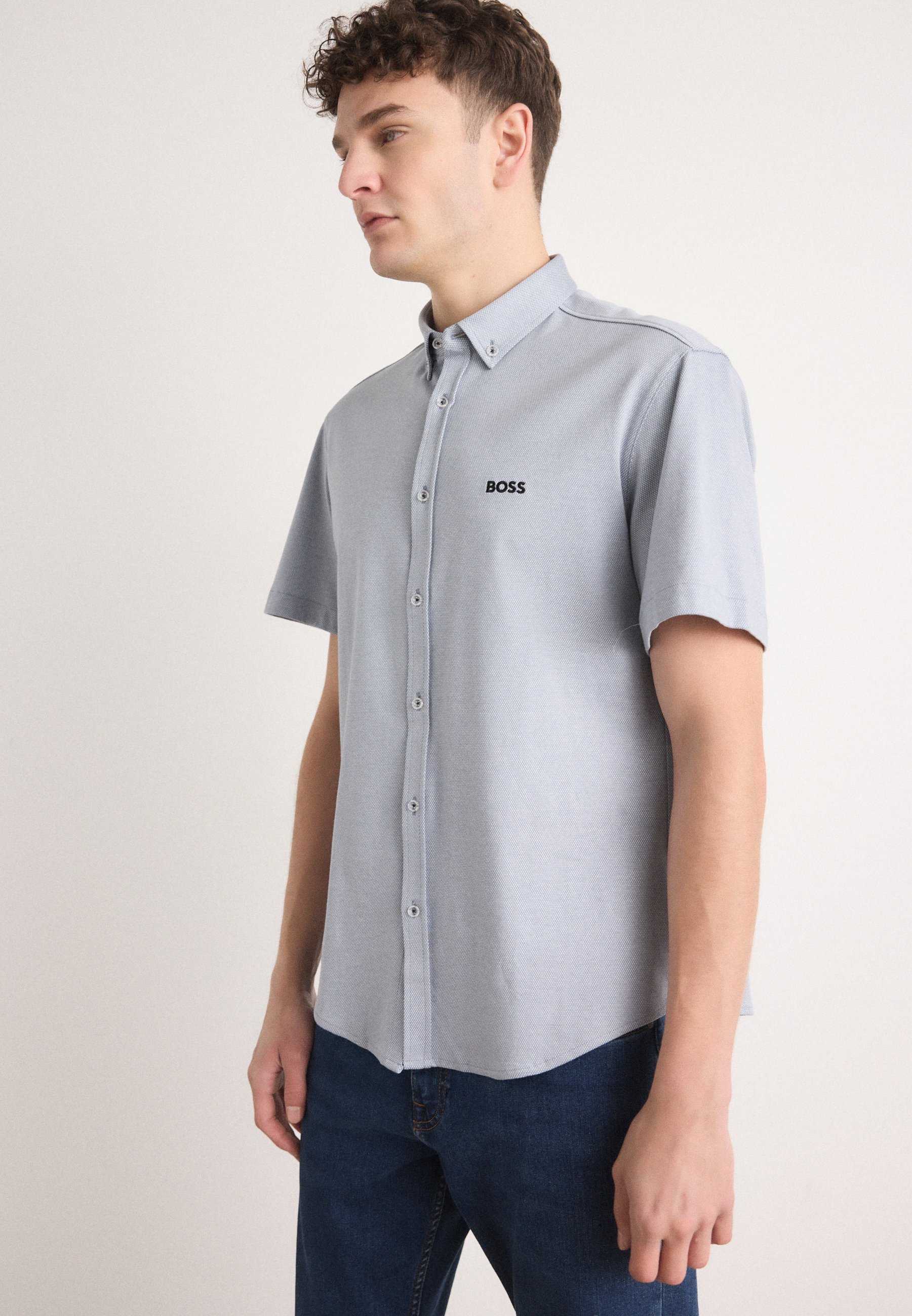 BOSS MOTION - Shirt - donkergrijs