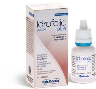 BIOTRADING Idrofolic Plus druppels met foliumzuur en vitamine B12 15 ml