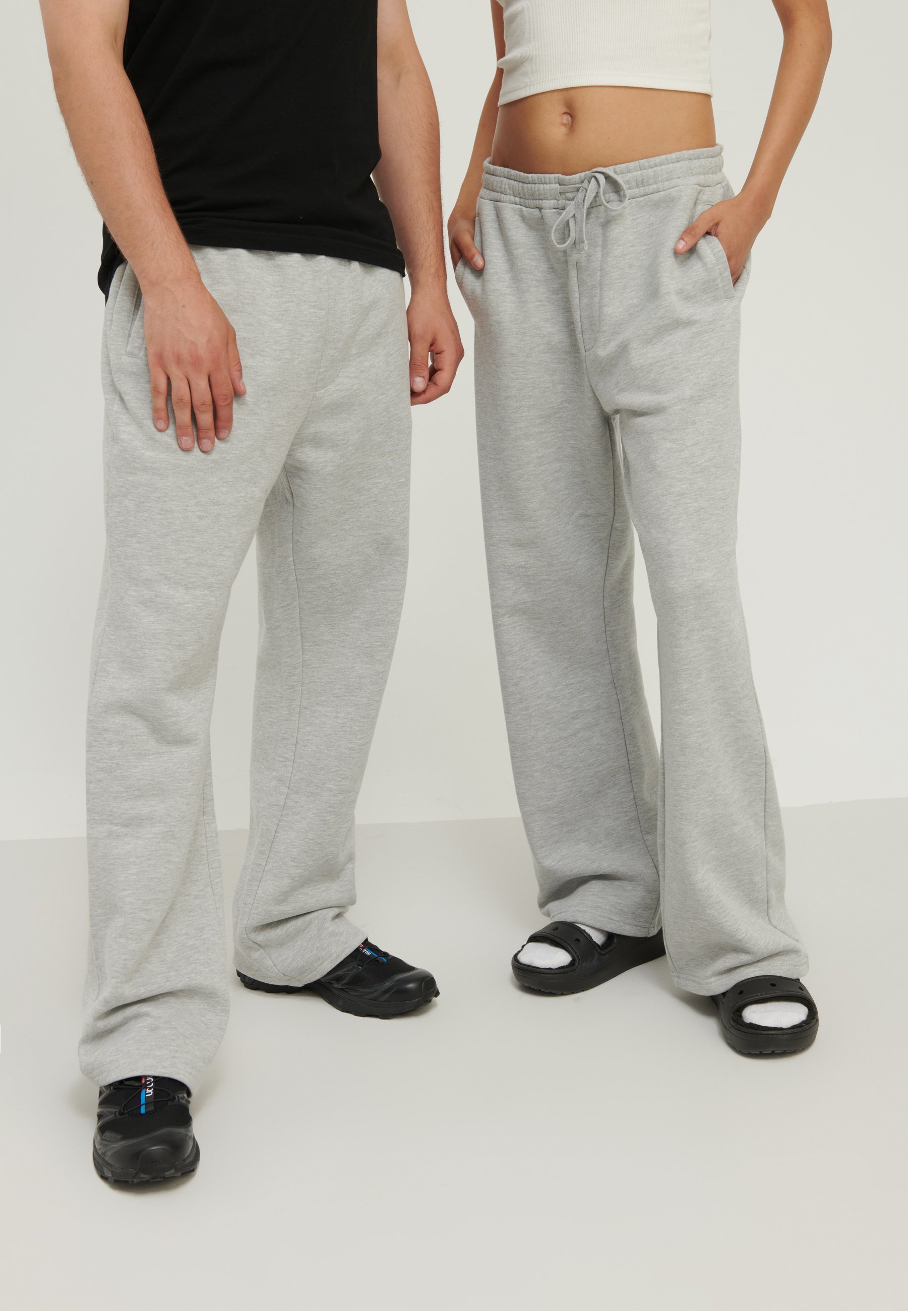 YOURTURN UNISEX - Trainingsbroek - gemêleerd lichtgrijs