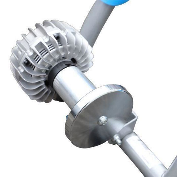 Hometrainer - Optimiz - Soepel inklapbaar - Wit/Blauw - Draagvermogen tot 100 kg - Unisex