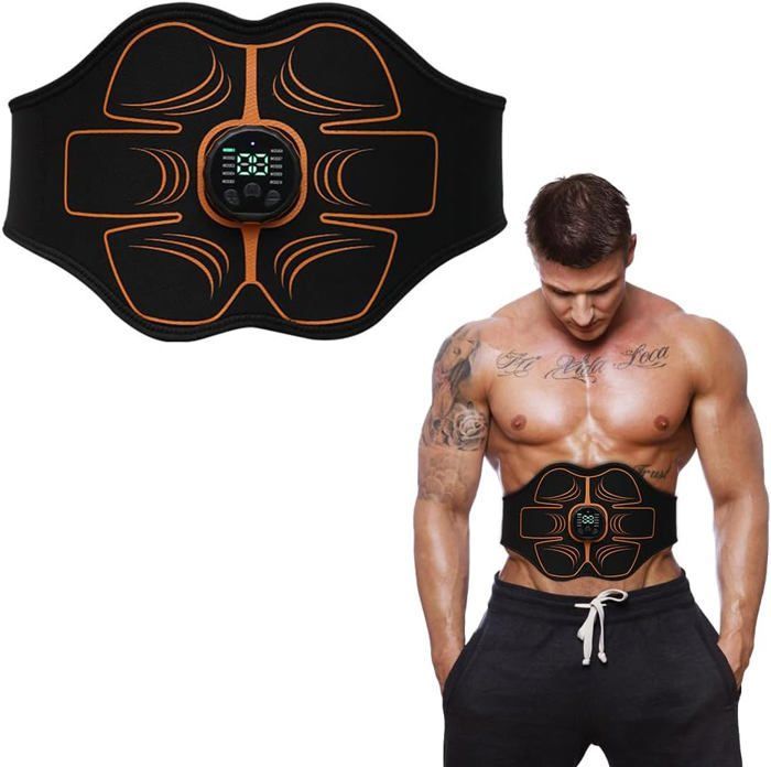 Ems Appareil De Musculation Pour Abdominaux,Pour La Maison,10 Modes Et 30 Intensités,Stimulateur Abdominal,Appareil De Sport À La