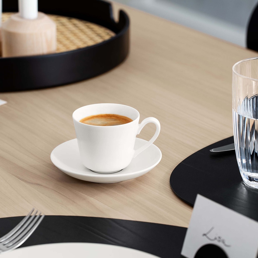 Villeroy & Boch Mocha šolja i tanjirić Twist bijeli - 1 komad