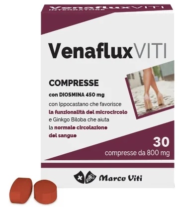 MARCO VITI Venaflux Voedingssupplement voor microcirculatie 30 tabletten Microcirculatoir welzijn