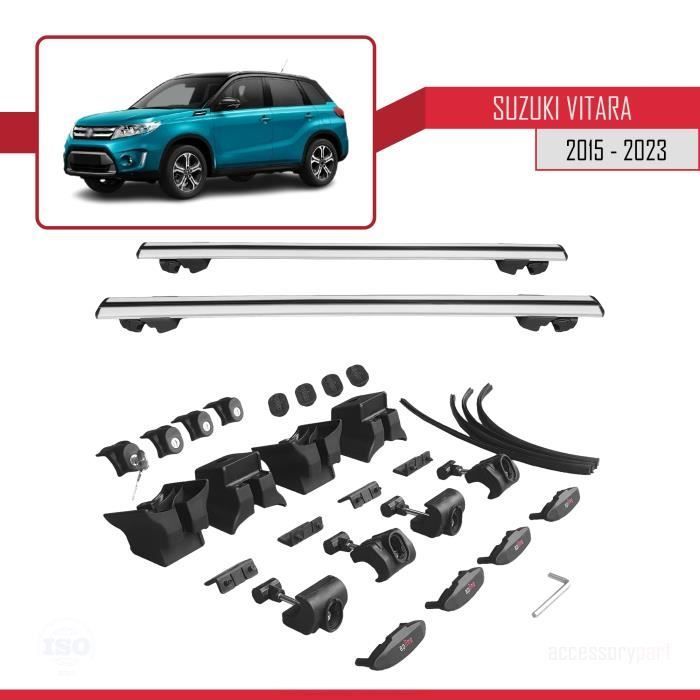 Roof Bars - Suzuki - Vitara 2015-2025 - Aluminum - 2 Bars - Gray