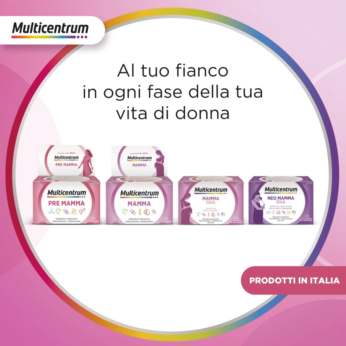 MULTICENTRUM Multicentrum Mamma 30 comprimidos Multivitamínico para mujeres embarazadas