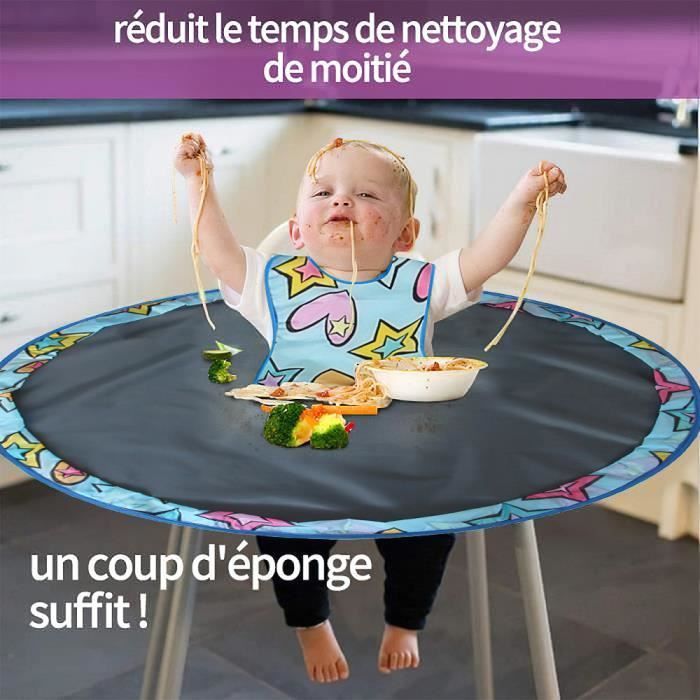 Joulli  Bavoir Ensemble de bavoirs et plateau pour la diversification housse de bavoir pour chaise haute,  recommandé pour le sevrag