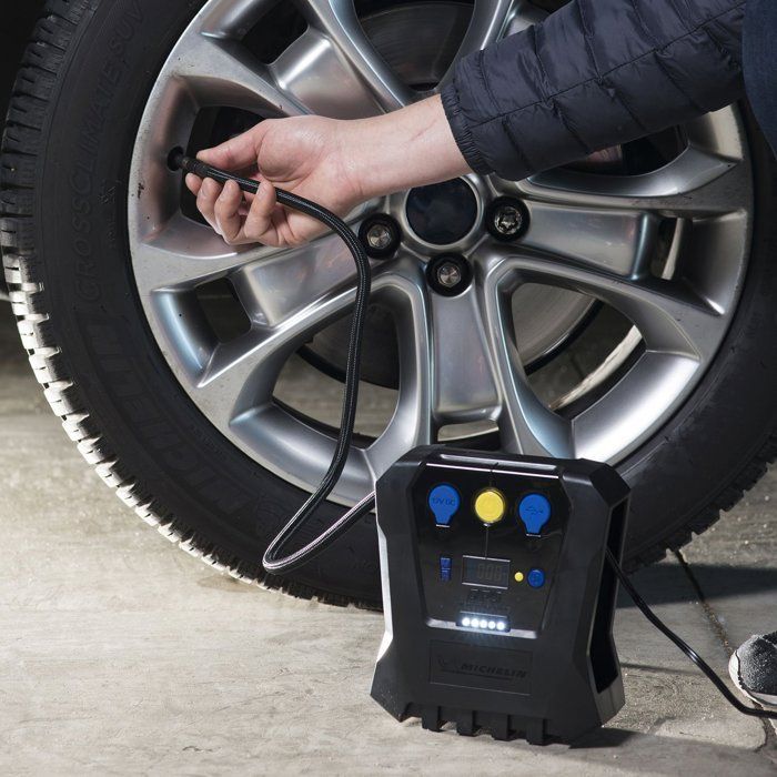 Compresor programable de 12 V de 0,05 bar a 7 bar - MICHELIN - Programable - para coches, motocicletas, bicicletas, balones y colchones de aire