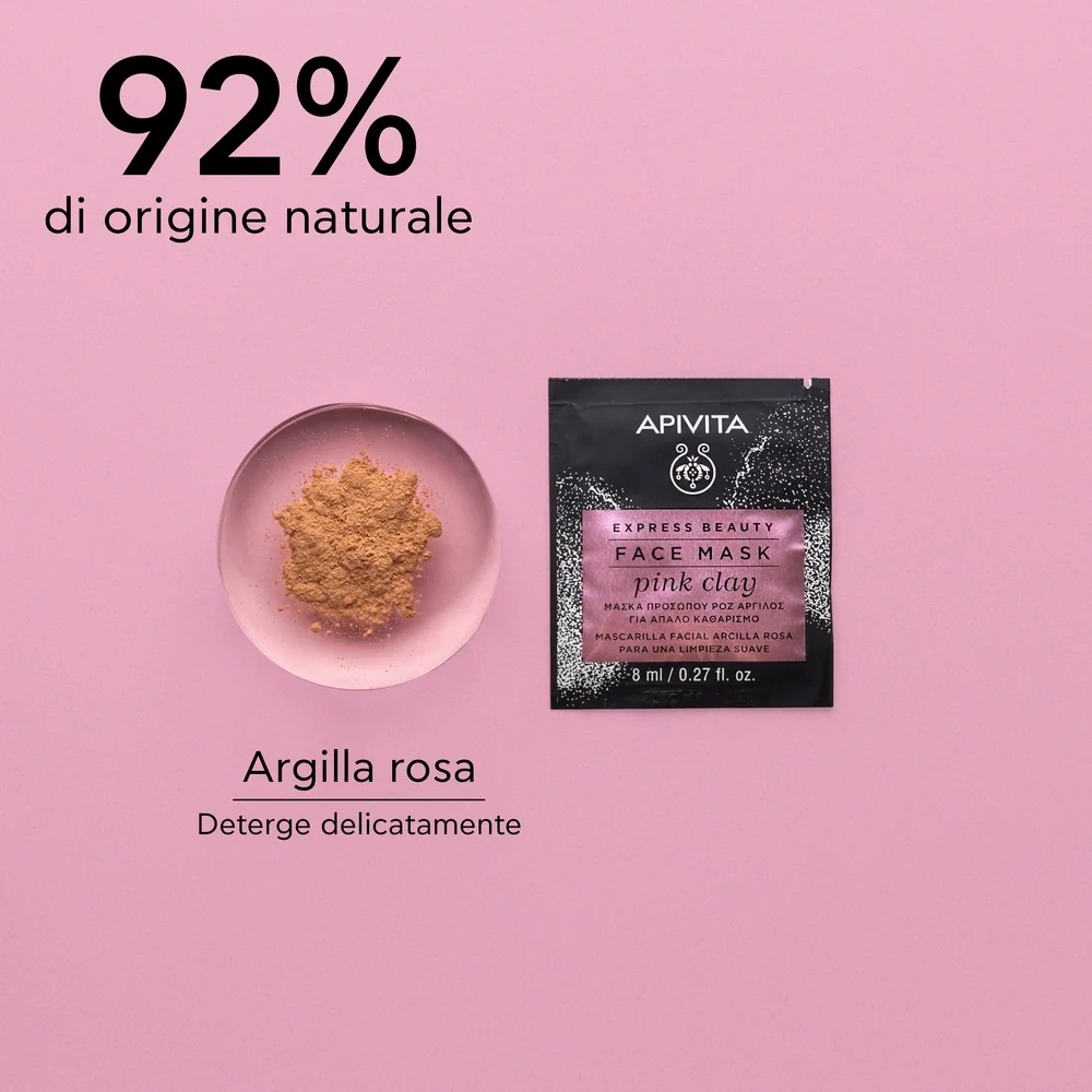 APIVITA Apivita Express Roze Klei 2 x 8 ml Milde reiniging