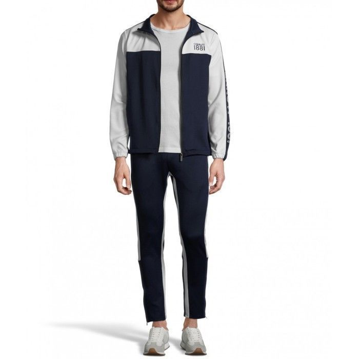 Cerruti 1881 Men's Two-Tone Cosa Tracksuit Set, Navy Blue